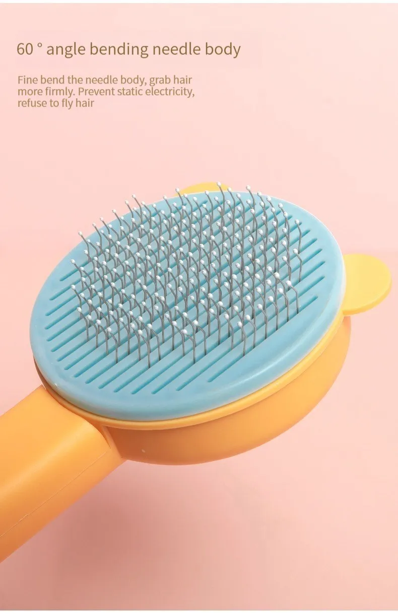 Cat Brush Pet Hair Removal Brush Hair Remover Pet Grooming Brush for Cats Dogs Magic Massage Cat Comb Hair Remover Pet Supplies