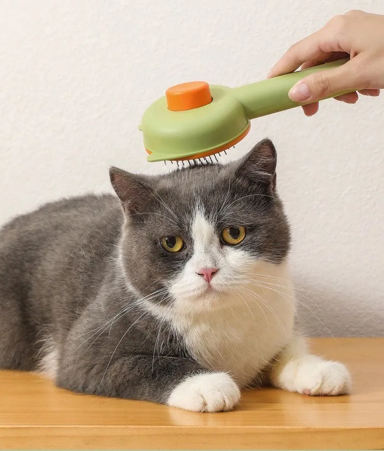 Cat Brush Pet Hair Removal Brush Hair Remover Pet Grooming Brush for Cats Dogs Magic Massage Cat Comb Hair Remover Pet Supplies