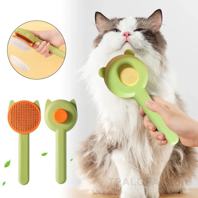 Cat Brush Pet Hair Removal Brush Hair Remover Pet Grooming Brush for Cats Dogs Magic Massage Cat Comb Hair Remover Pet Supplies