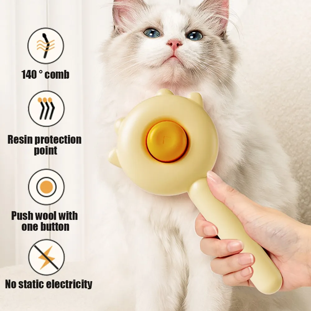 Cat Brush Pet Hair Removal Brush Cat Comb Pet Grooming Brush for Cats Dogs Pets Hair Remover Massages Puppy Kitten Accessories