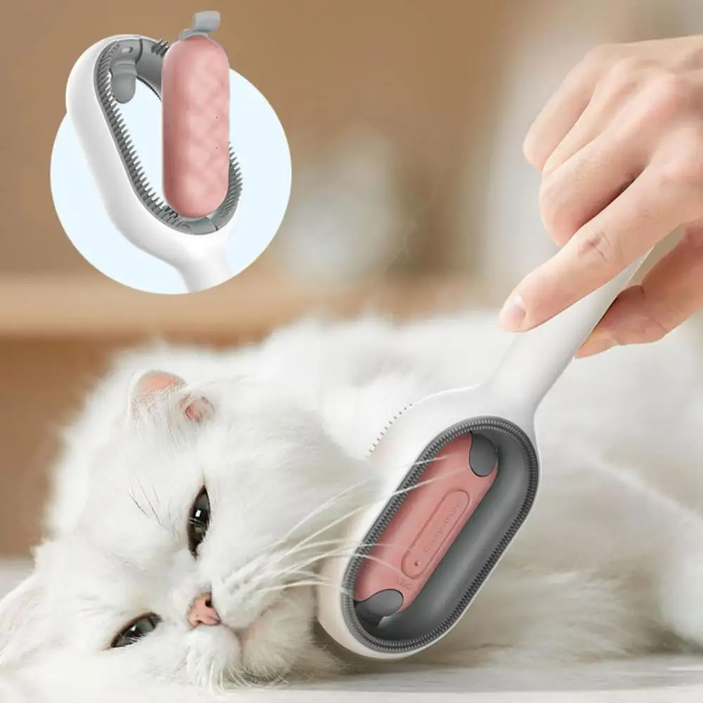 Cat Hair Comb With A Water Tank 4 In 1 Creative Pet Knot Remover Brush Cat Dog Grooming Comb Hair Cleaning Grooming Tool