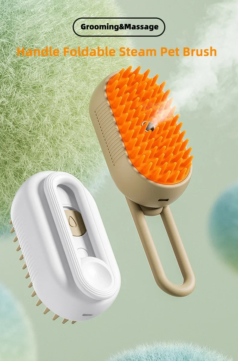 Pet Steam Brush Steam Cats Comb Electric Sprayer for Massage Wool Cat Brush Vaporizer Hair Removal Grooming Pets Accessories Pet Steam Brush Steam Cats Comb Electric Sprayer for Massage Wool Cat Brush Vaporizer Hair Removal Grooming Pets Accessories