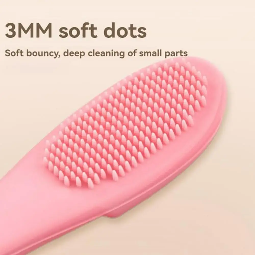 Cat Chin Brush Soft Silicone Grooming Chin Scrubber Non-Slip Multifunctional Finger Pet Supplies Cleaning Brush for Cats & Dogs