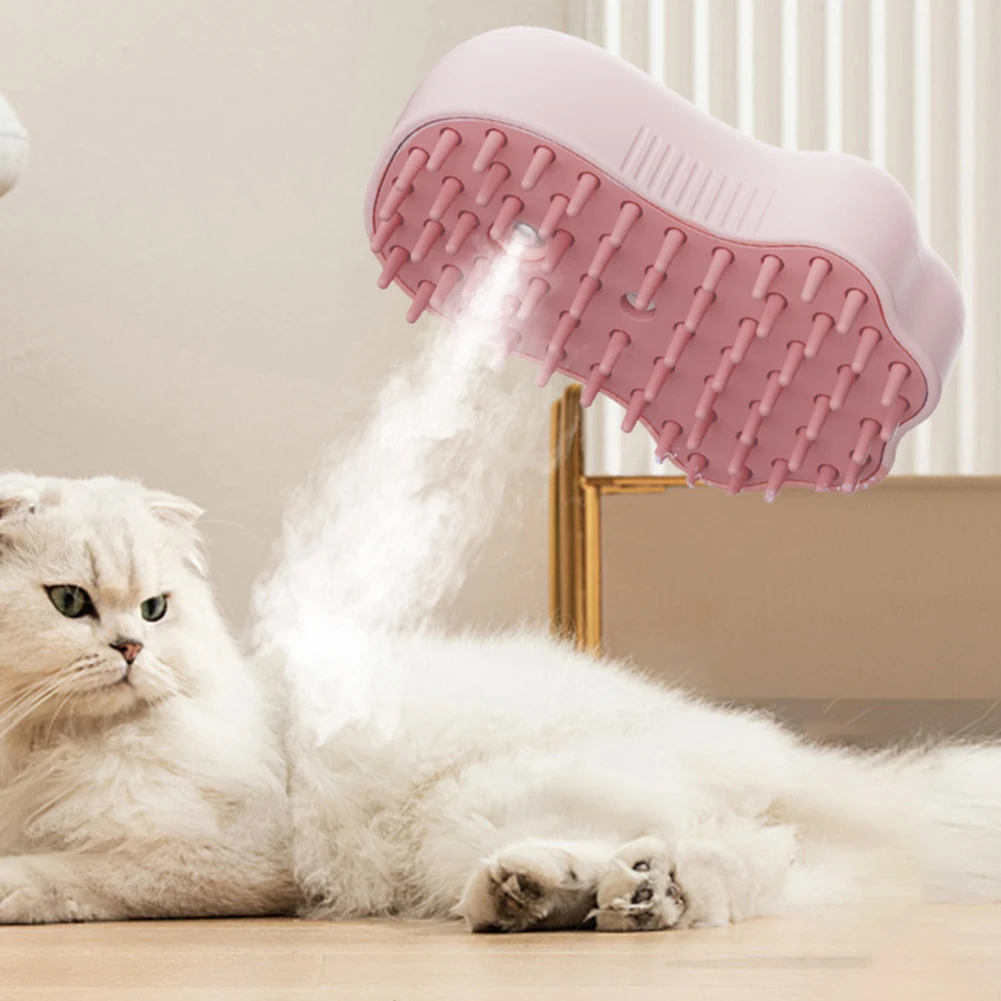 3 in 1 Pet Brush Cat Steam Brush Comb Dog Brush Electric Spray Cat Hair Brushes Massage Pet Grooming Hair Removal Combs