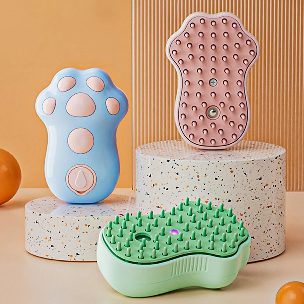 3 in 1 Pet Brush Cat Steam Brush Comb Dog Brush Electric Spray Cat Hair Brushes Massage Pet Grooming Hair Removal Combs