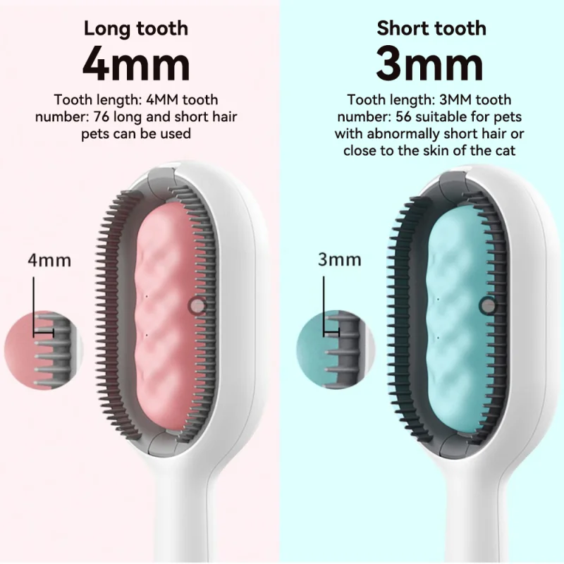Cat Brush Pet Hair Removal Comb for Cat Dog Long Hair Short Hair Pet Grooming Tools Cat Trimming Brush Accessories Pet Supplies