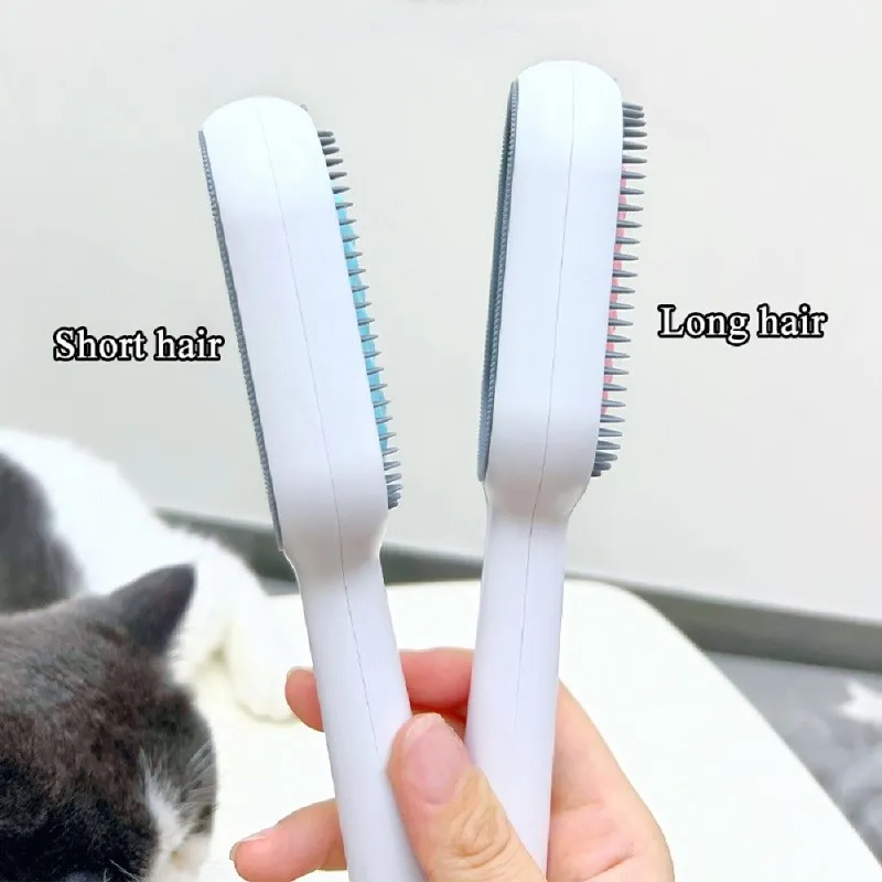 Cat Brush Pet Hair Removal Comb for Cat Dog Long Hair Short Hair Pet Grooming Tools Cat Trimming Brush Accessories Pet Supplies
