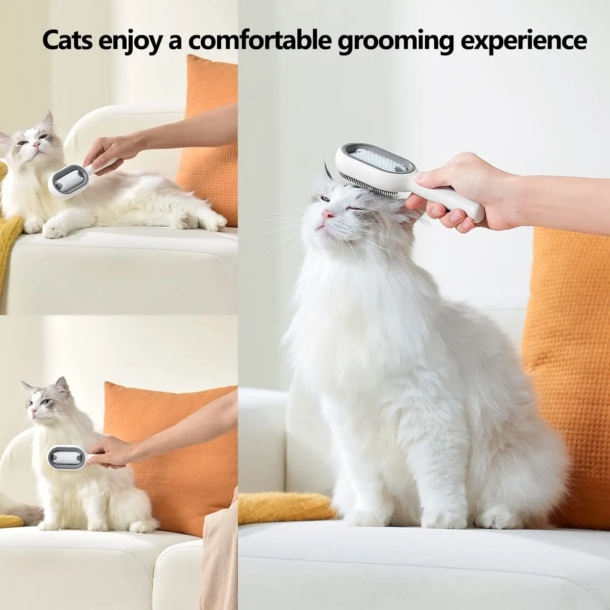 Cat Brush Pet Hair Removal Comb for Cat Dog Long Hair Short Hair Pet Grooming Tools Cat Trimming Brush Accessories Pet Supplies