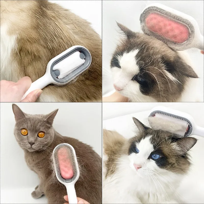 Cat Brush Pet Hair Removal Comb for Cat Dog Long Hair Short Hair Pet Grooming Tools Cat Trimming Brush Accessories Pet Supplies
