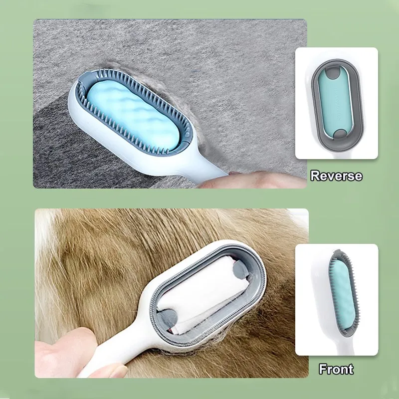 Cat Brush Pet Hair Removal Comb for Cat Dog Long Hair Short Hair Pet Grooming Tools Cat Trimming Brush Accessories Pet Supplies