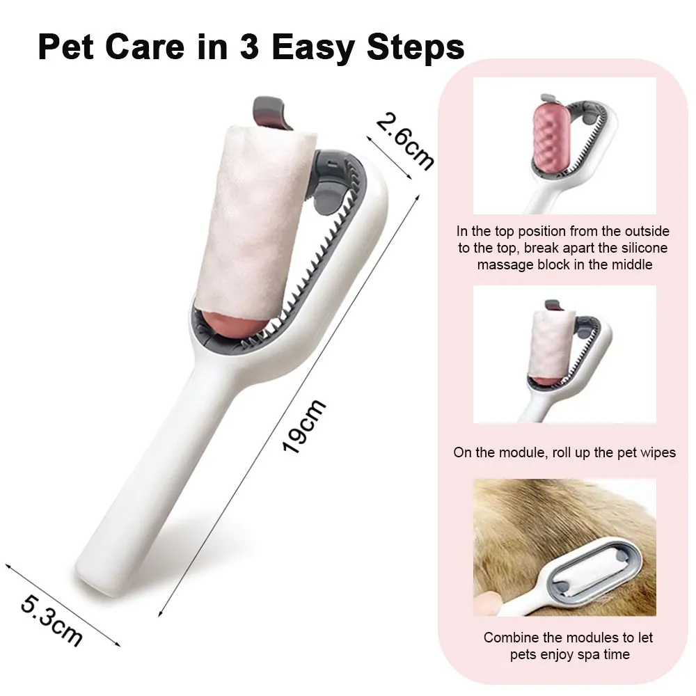Cat Brush Pet Hair Removal Comb for Cat Dog Long Hair Short Hair Pet Grooming Tools Cat Trimming Brush Accessories Pet Supplies