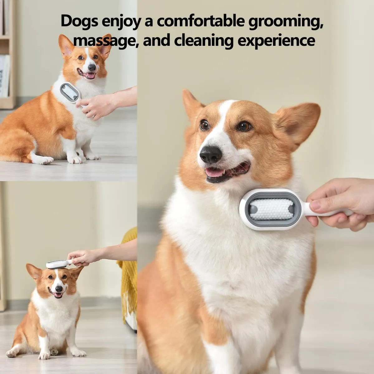 Cat Brush Pet Hair Removal Comb for Cat Dog Long Hair Short Hair Pet Grooming Tools Cat Trimming Brush Accessories Pet Supplies