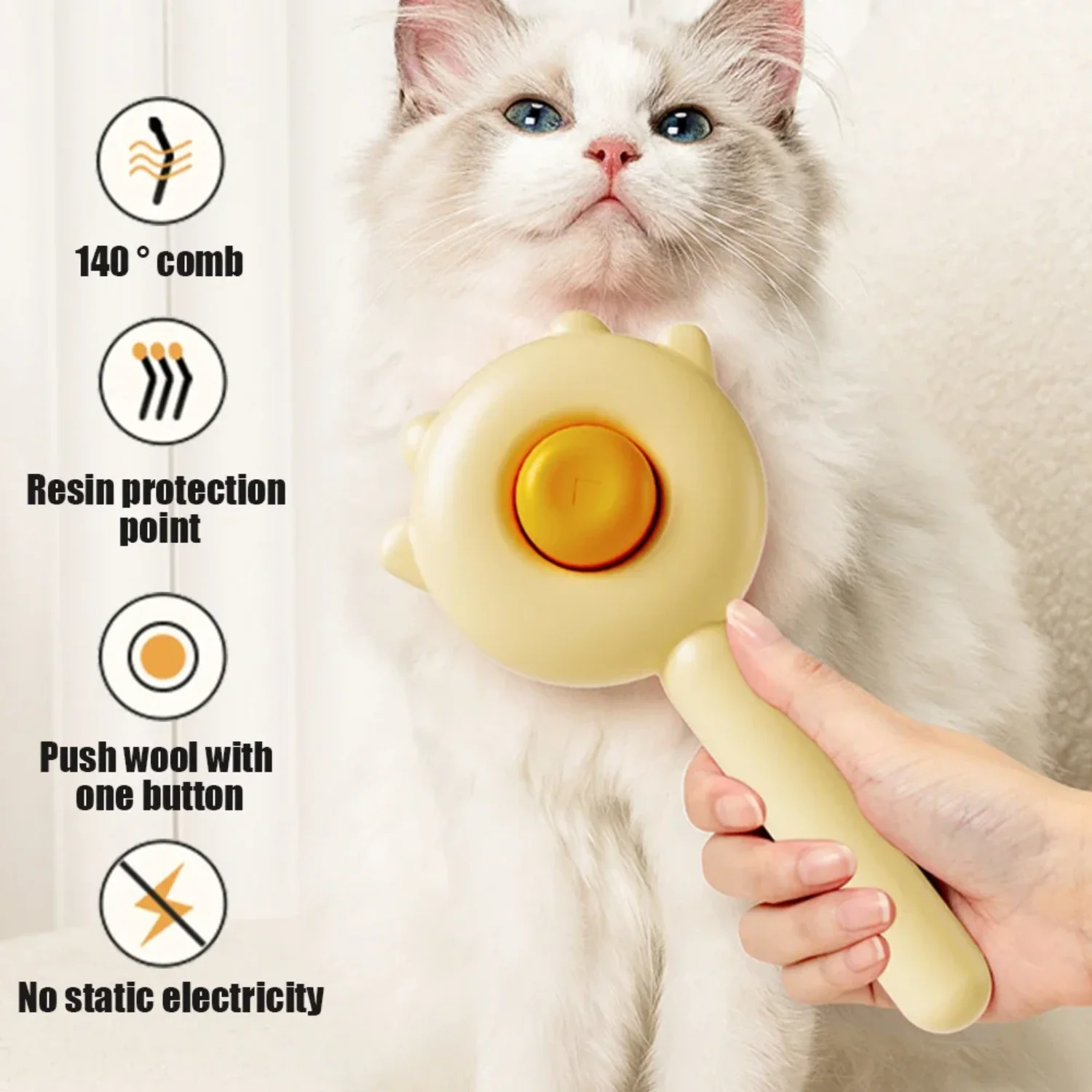 Cat Comb Massage Pet Magic Combs Hair Removal Cat And Dog  Needle Brush Pets Grooming Cleaning Supplies Scratcher
