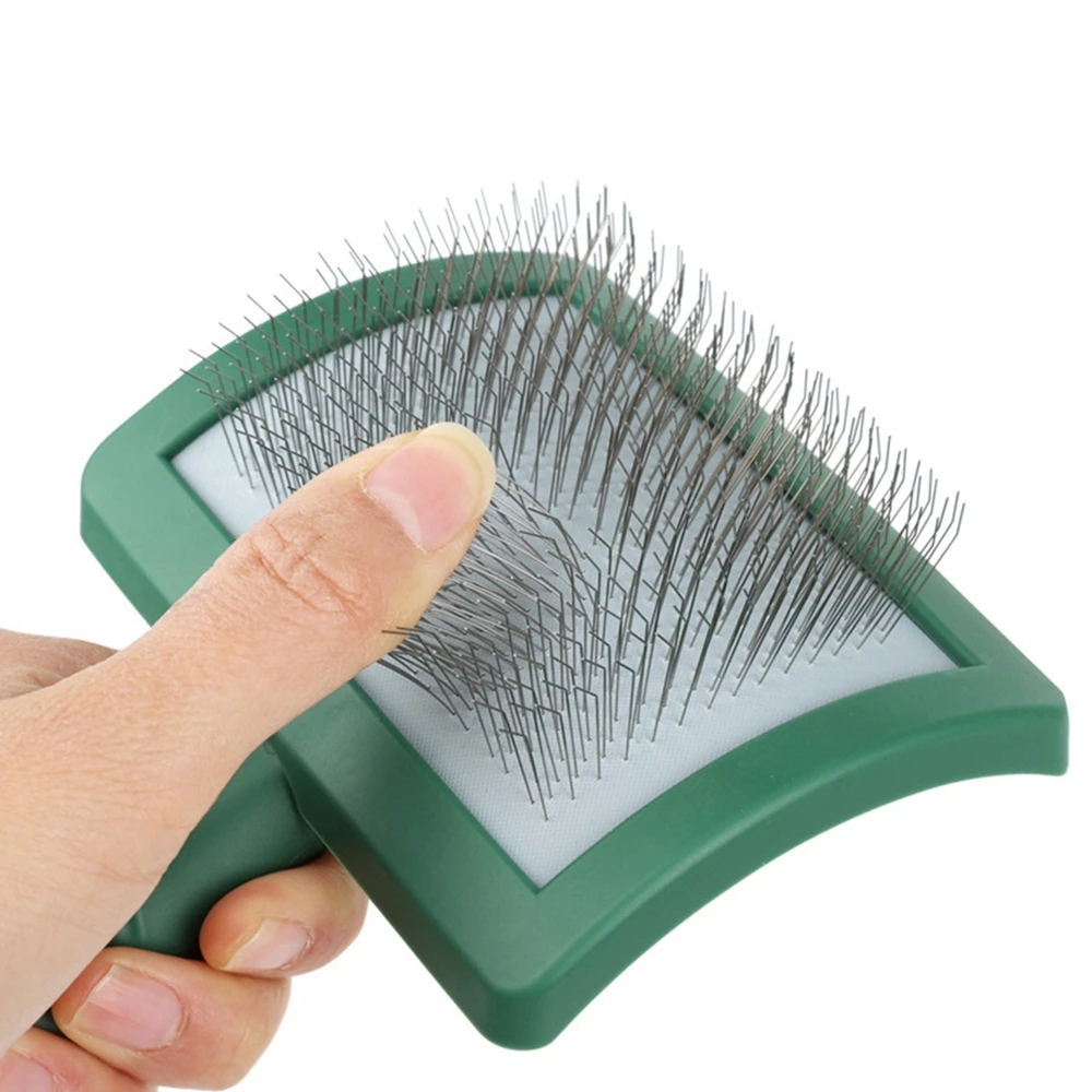 New Extra Long Pin Slicker Brush for Large Dog Matted Hair Grooming Wire Brush for Pets Shedding Mats Massage Brush Pet Supplies