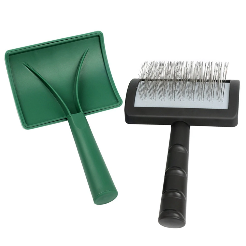 New Extra Long Pin Slicker Brush for Large Dog Matted Hair Grooming Wire Brush for Pets Shedding Mats Massage Brush Pet Supplies