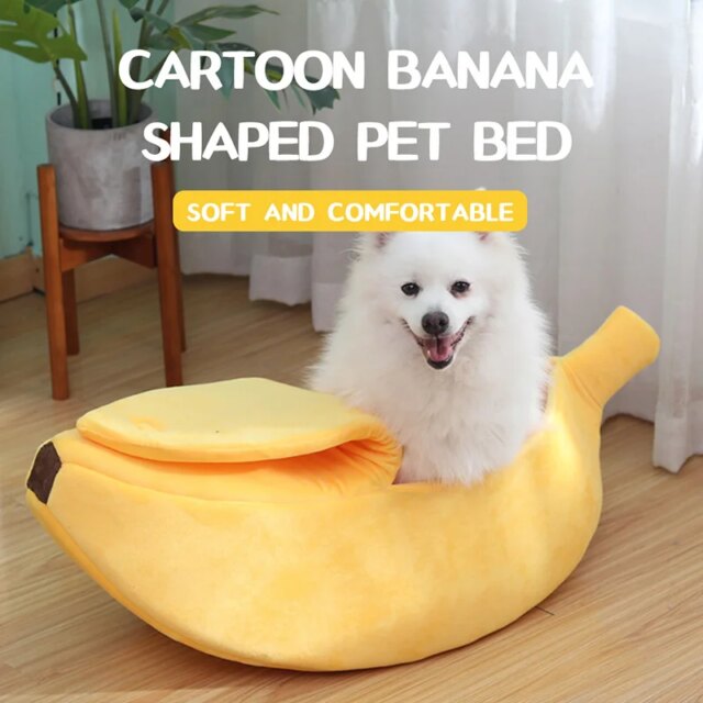 Banana Cat Bed House Cute Funny Cozy Cat Mat Beds Warm Durable Portable Pet Basket Kennel Dog Cushion Cat Supplies Multicolor - Image 4
