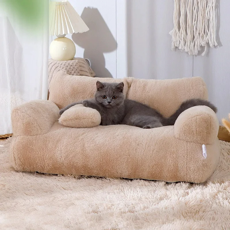 Luxury Cat Bed Sofa Winter Warm Cat Nest Pet Bed for Small Medium Dogs Cats Comfortable Plush Puppy Bed Pet Supplies