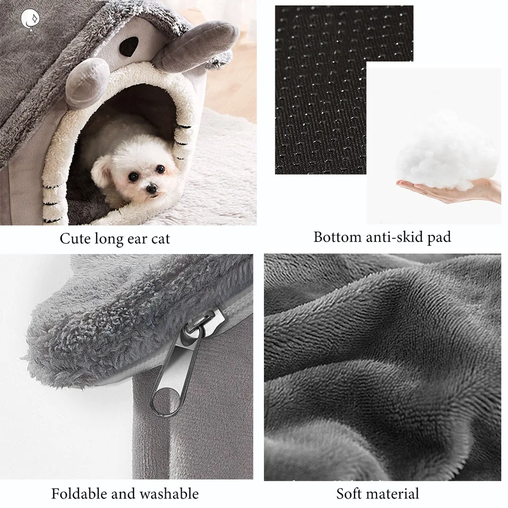 Cat /Dog bed Foldable Pet Sleepping Bed removable and washable cat house kennel for dog house indoor cat nest