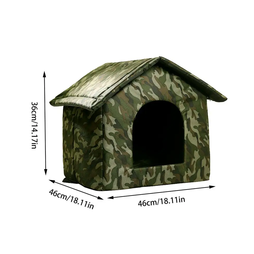 Outdoor Dog Bed Waterproof Roof Bed Thickened Cold-Proof Nest Cat House Kitten Shelter Cat Cave Dog Pet Bed Basket For Dog
