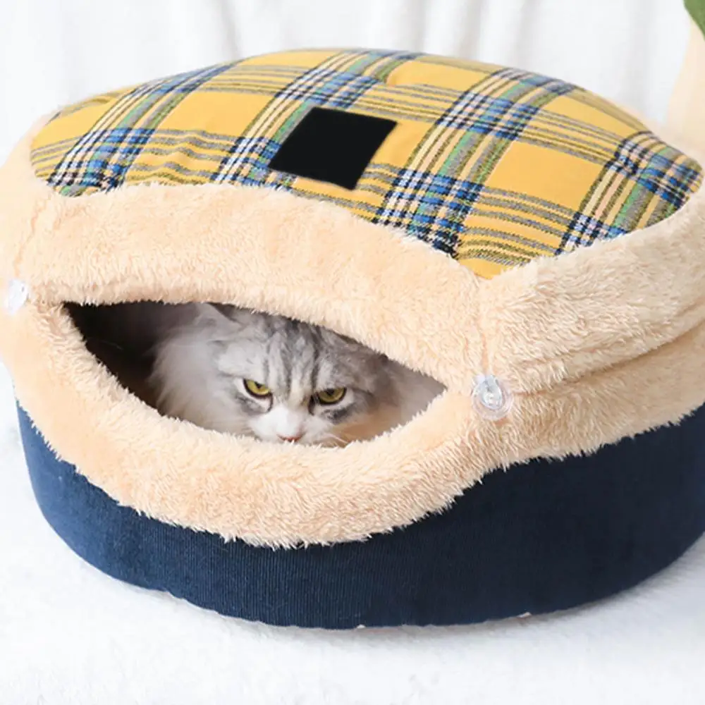 Plush Winter Furniture Pet Bed Breathable Cat Bed Pet Bed With Double Mode Design Detachable Cat Nest Cozy Comfortable Bed For