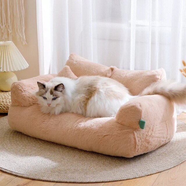 Cat bed House Plush Dog Sofa Beds Washable Warm Pet Dog Nest Cat Beds sofa Comfortable CatS Cushion Dog Sleep winter Furniture - Image 2