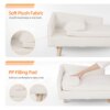 Elevated Pet Bed,Nordic Pet Stool Bed with Cozy Pad Waterproof,Pet Sofa Bed with Sturdy Wood Legs for Small Dog Kitten - Image 6