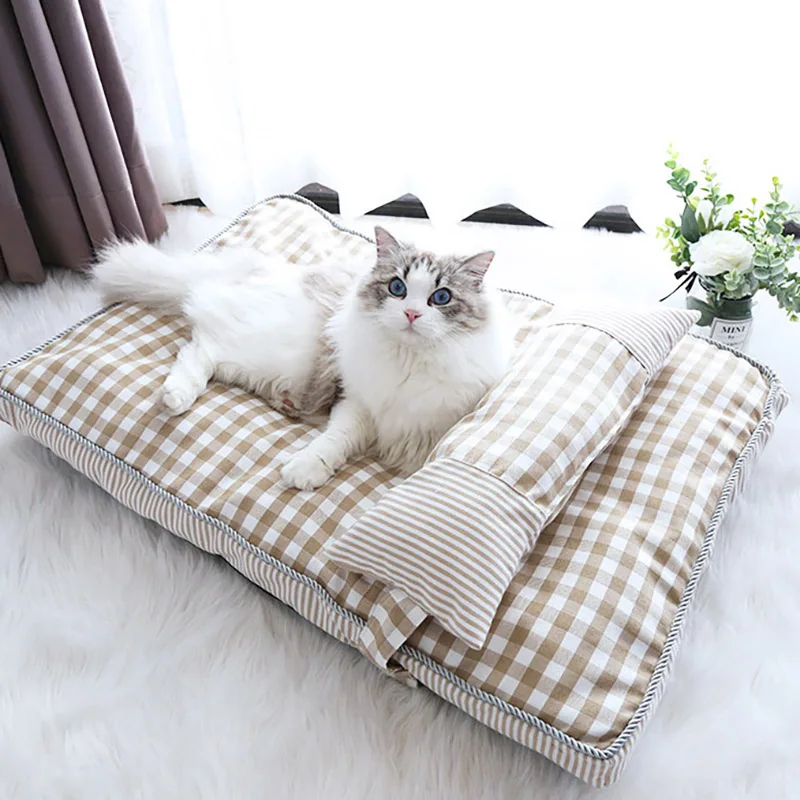 Pet Dog Bed Soft Lounger Pet Bed House for Dogs Cats Cozy Sleeping Sofa Warm Puppy Kennel Mat Cat Mattress Pet Supplies