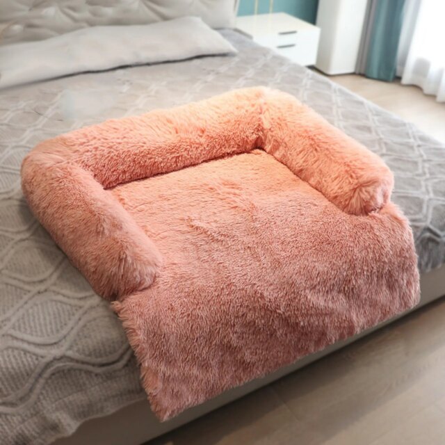 Winter Deep Sleeping Sofa Mat Cat Dog Cute Plush Bed Nest Cozy Soft Plush Comfortable Cushion Foldable Home Mattress Tent - Image 6