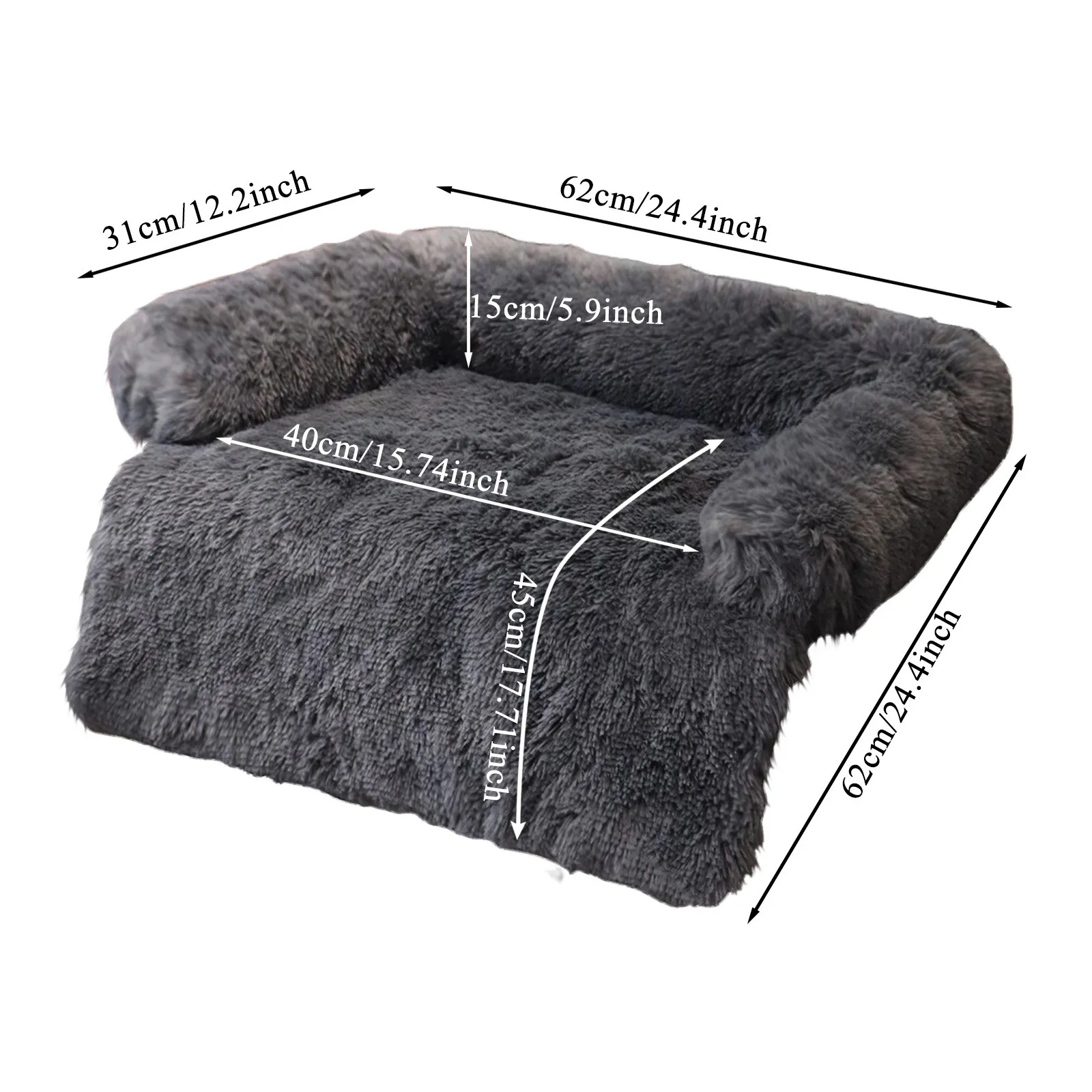 Winter Deep Sleeping Sofa Mat Cat Dog Cute Plush Bed Nest Cozy Soft Plush Comfortable Cushion Foldable Home Mattress Tent