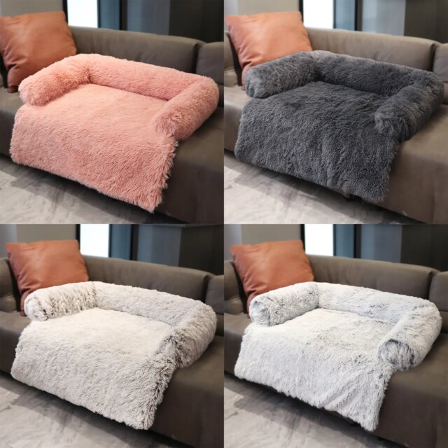 Winter Deep Sleeping Sofa Mat Cat Dog Cute Plush Bed Nest Cozy Soft Plush Comfortable Cushion Foldable Home Mattress Tent - Image 2