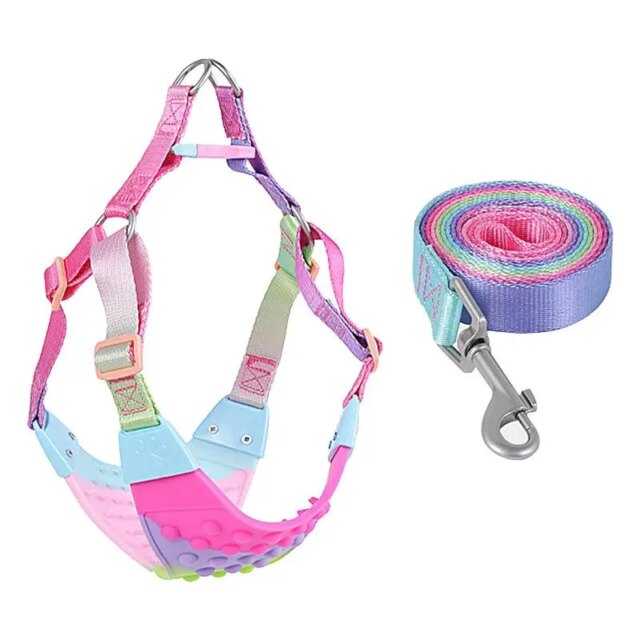 Dog Vest Harness Heavy Duty Silicone Dog Vest Harness Adjustable Dog Walking Harness Easy Control For Walking Running And