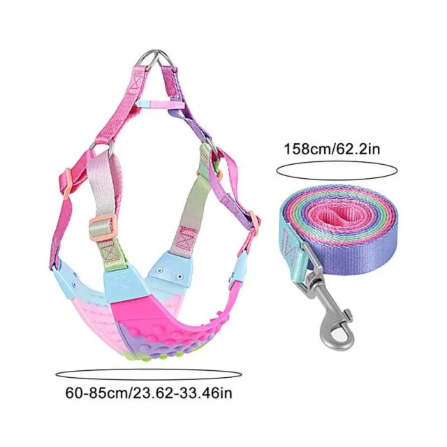 Dog Vest Harness Heavy Duty Silicone Dog Vest Harness Adjustable Dog Walking Harness Easy Control For Walking Running And - Image 6