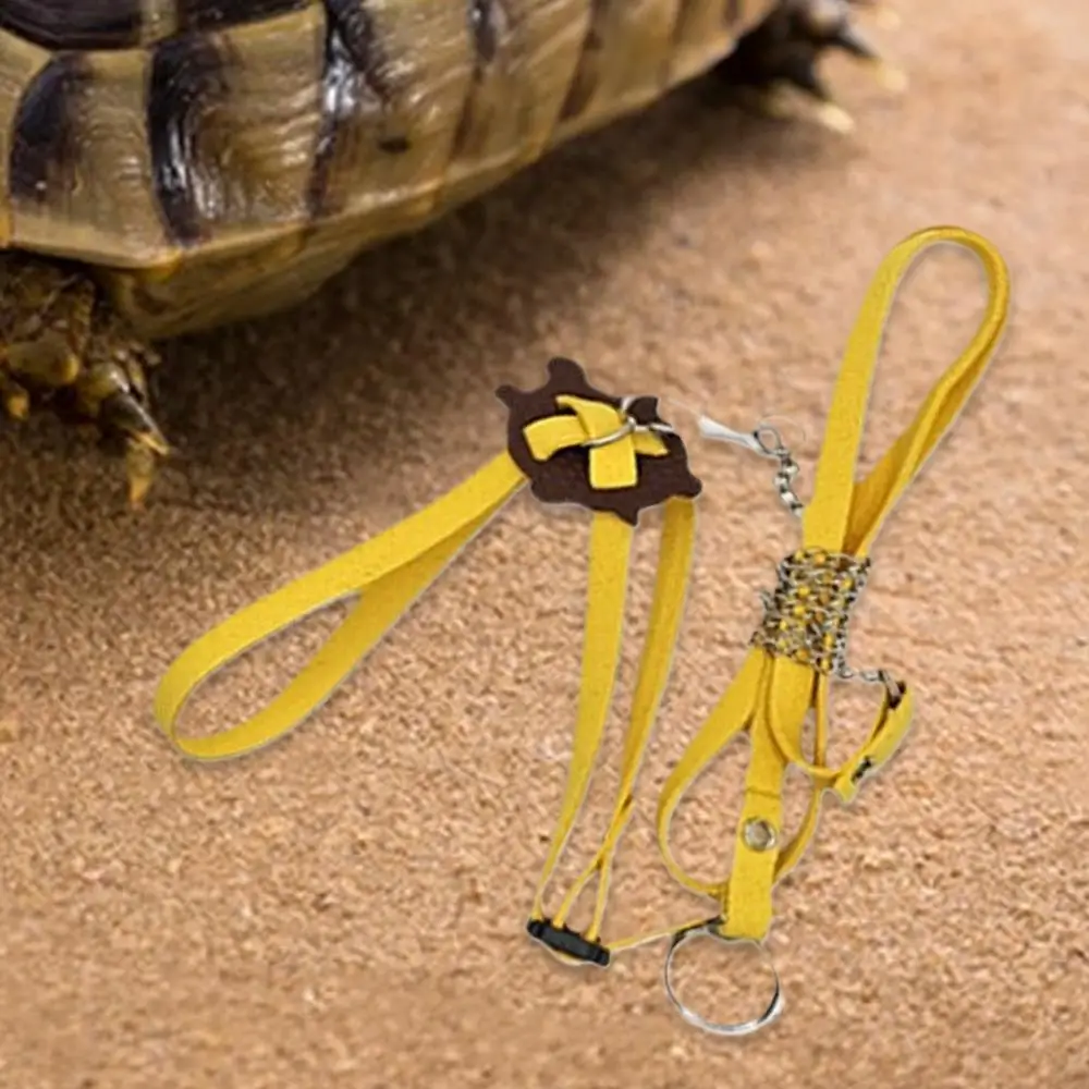 Turtle Harness Leashes Outdoor Harness Leashes PU Leather Control Rope Soft Chest Collar Multi-Color Walking Lead Harness Strap