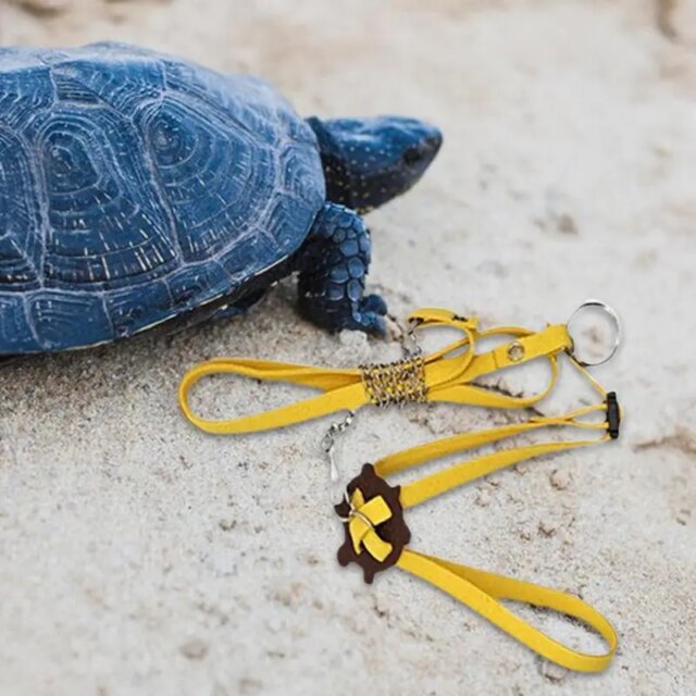 Turtle Harness Leashes Outdoor Harness Leashes PU Leather Control Rope Soft Chest Collar Multi-Color Walking Lead Harness Strap - Image 6