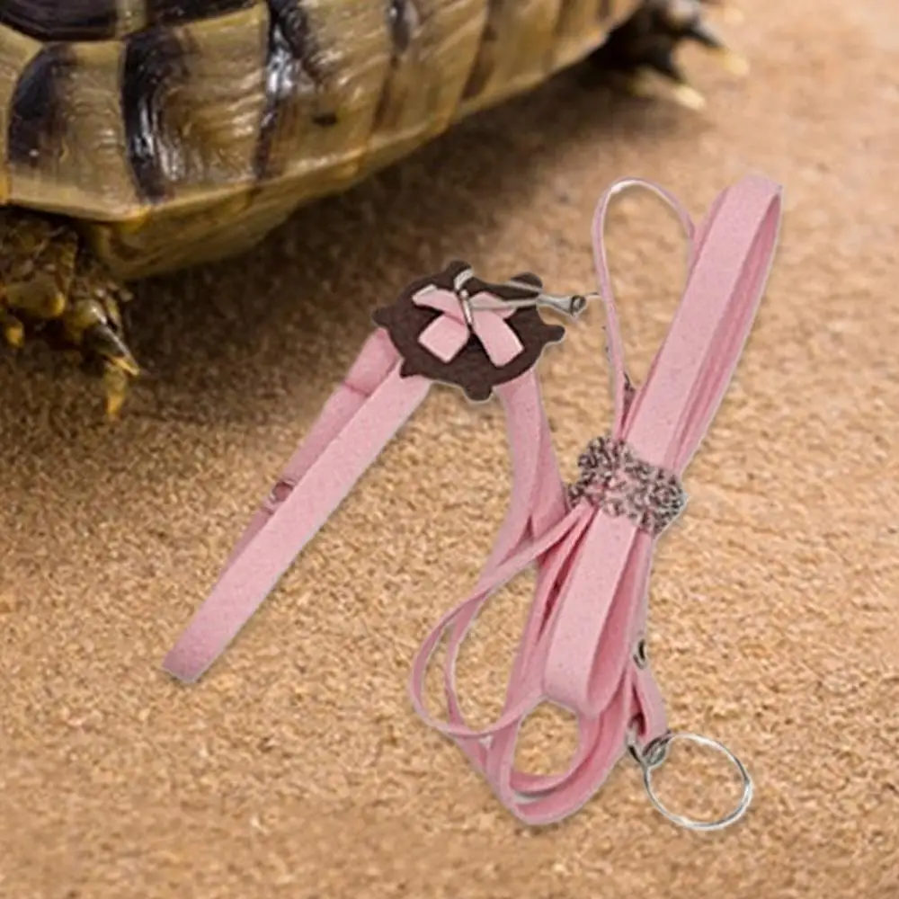 Turtle Harness Leashes Outdoor Harness Leashes PU Leather Control Rope Soft Chest Collar Multi-Color Walking Lead Harness Strap