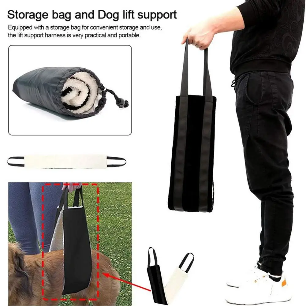 Dog Sling Hip Support Harness Dog Leg Lifting Sling Dog Mobility Aids Support Sling For Back Legs Dog Support Sling For Medium