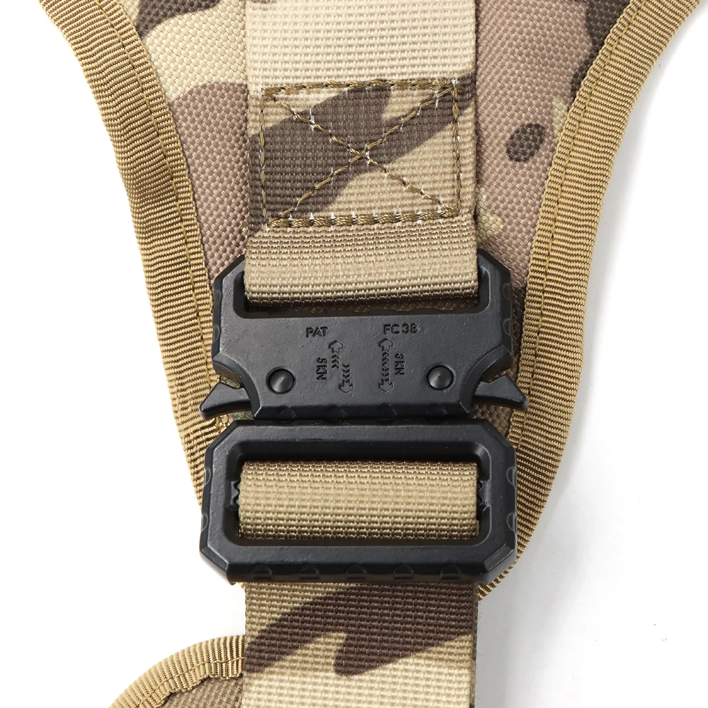 Military Large Dog Harness Collar Leash Bags Patches Set Pet Malinois Training Vests Tactical K9 Dogs Harnesses Accessories