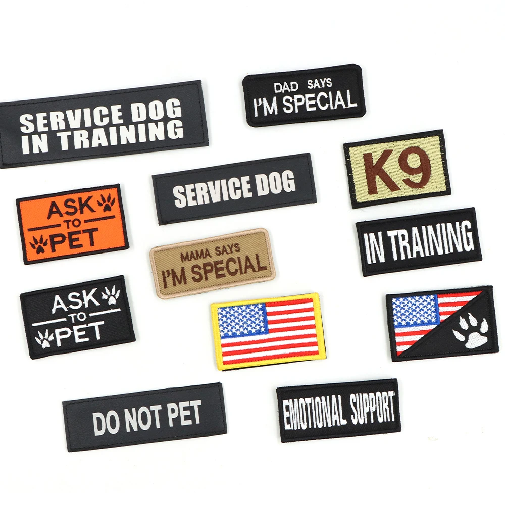 Military Large Dog Harness Collar Leash Bags Patches Set Pet Malinois Training Vests Tactical K9 Dogs Harnesses Accessories