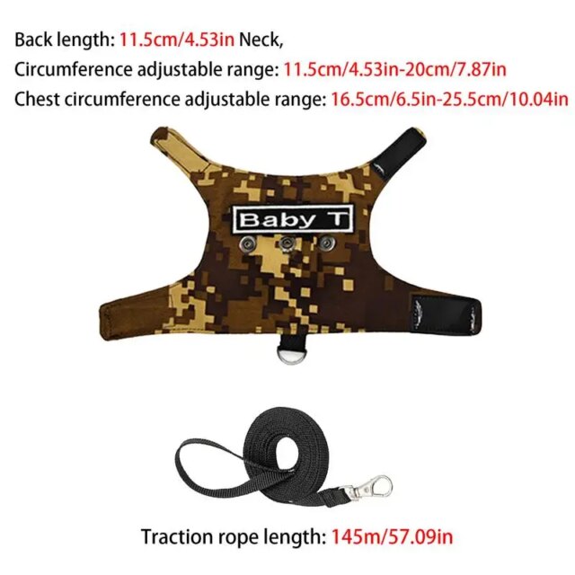 Reptiles Harness Escape Proof Adjustable Lizard Reptiles Harness Bearded Dragon Harness Leashes Adjustable Lizard Rope For - Image 6