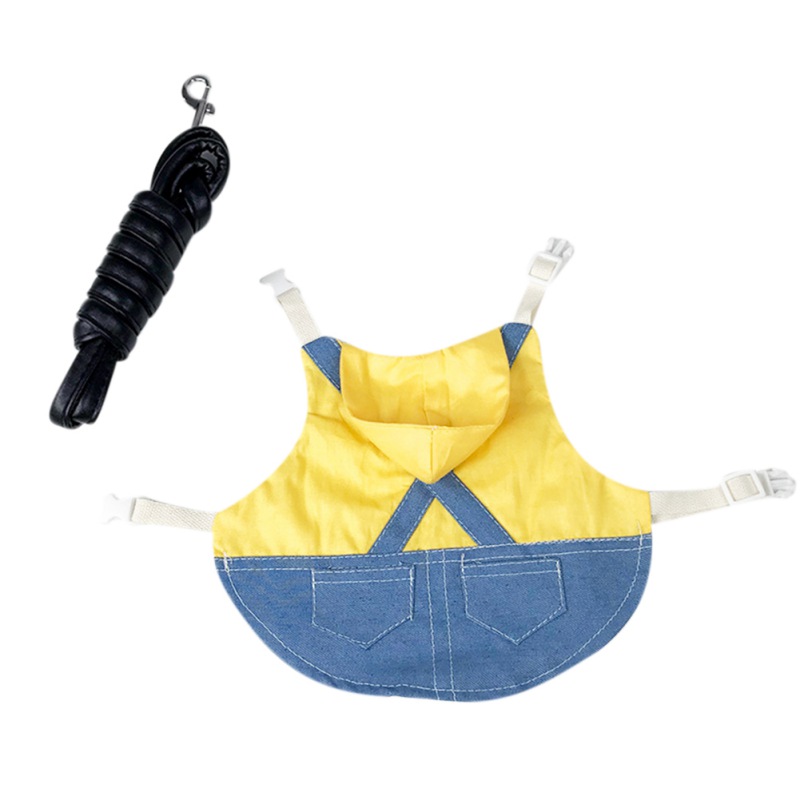 Pet Clothes Leash Set Hoodie Strap Jeans Small Animal Harness Leash Vest Bag Soft Durable Pet Outdoor Walking Supplies