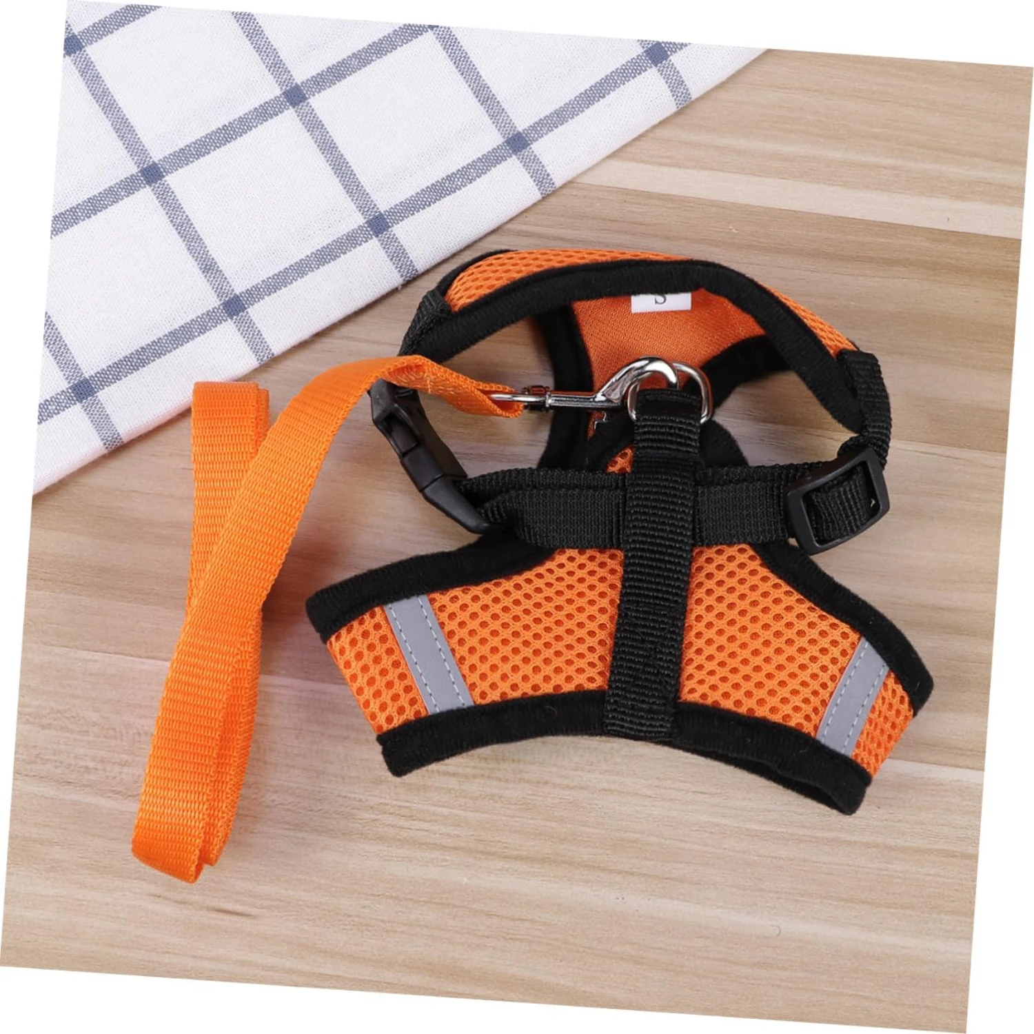 Comfortable Adjustable Rugged Dog Harness Vest with Back Chest Strap for Dogs, Breathable Adjustable Pet Leash Collars, Pet Supp