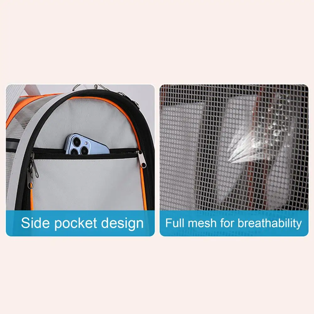 Cat Carrying Bag Pet Dog Foldable Carrier Bag Travel Carrier With Multiple Mesh Panels For Flying Visiting The Vet For Long Time