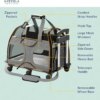 Katziela Rolling Pet Carrier - Airline Compliant with Removable Wheels - TSA Approved for Small Dogs and - Image 5