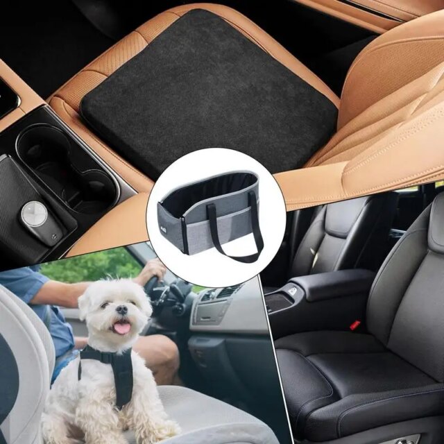 Center Console Small Dog Seat for All Seasons Removable Cushion Car Interior Pet Carrier Portable outdoor one-shoulder bags - Image 2