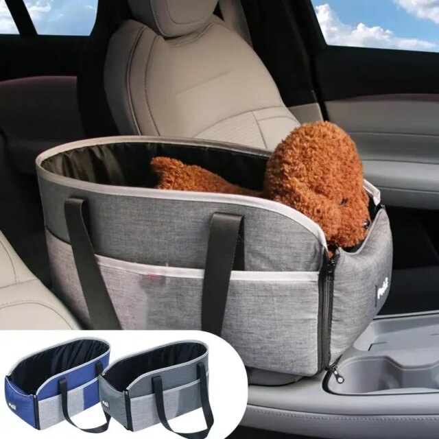 Center Console Small Dog Seat for All Seasons Removable Cushion Car Interior Pet Carrier Portable outdoor one-shoulder bags