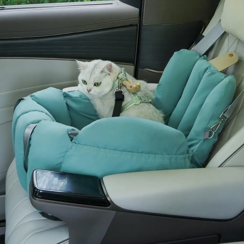 Small Dog Car Seat Portable Dog Booster Car Seats Cat Soft-Sided Carriers Cat Bag Puppy Car Seat Car Pet Seat Stable Travel