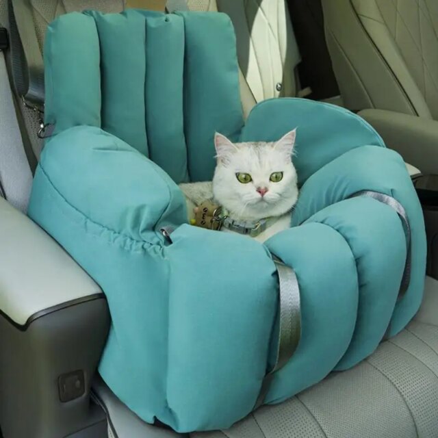 Small Dog Car Seat Portable Dog Booster Car Seats Cat Soft-Sided Carriers Cat Bag Puppy Car Seat Car Pet Seat Stable Travel - Image 3