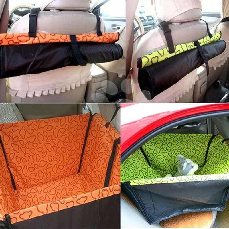 Pet Carriers Dog Car Seat Cover Carrying for Dogs Cat Mat Blanket Rear Back Hammock Pet Carriers Bag Protector transportin perro