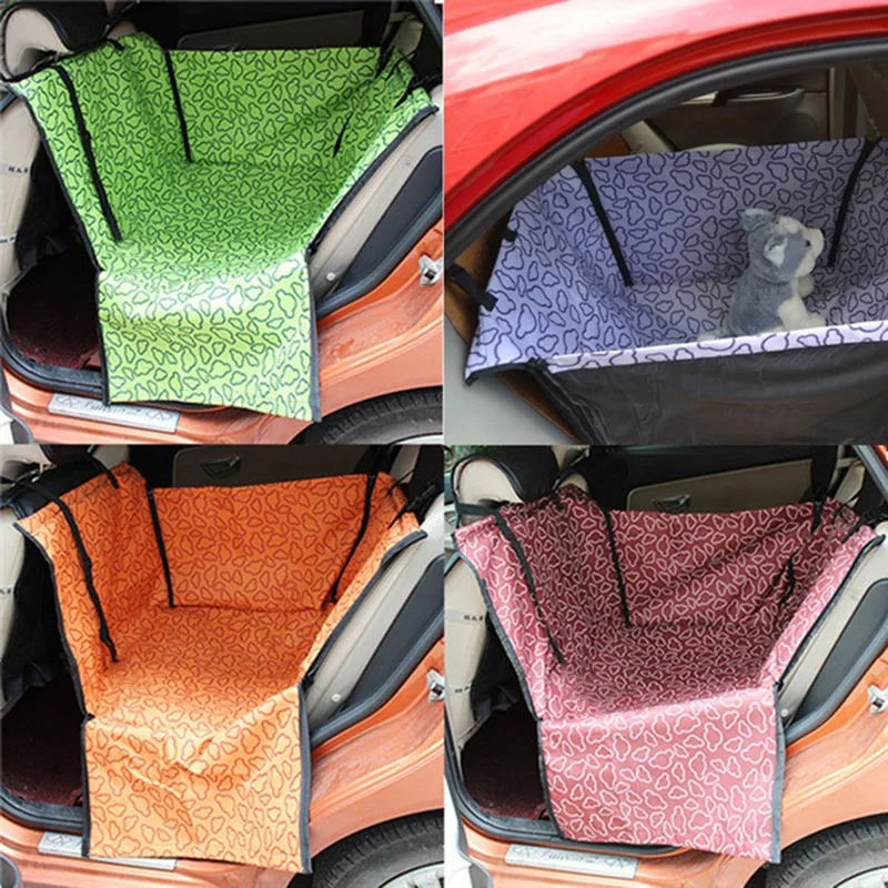 Pet Carriers Dog Car Seat Cover Carrying for Dogs Cat Mat Blanket Rear Back Hammock Pet Carriers Bag Protector transportin perro