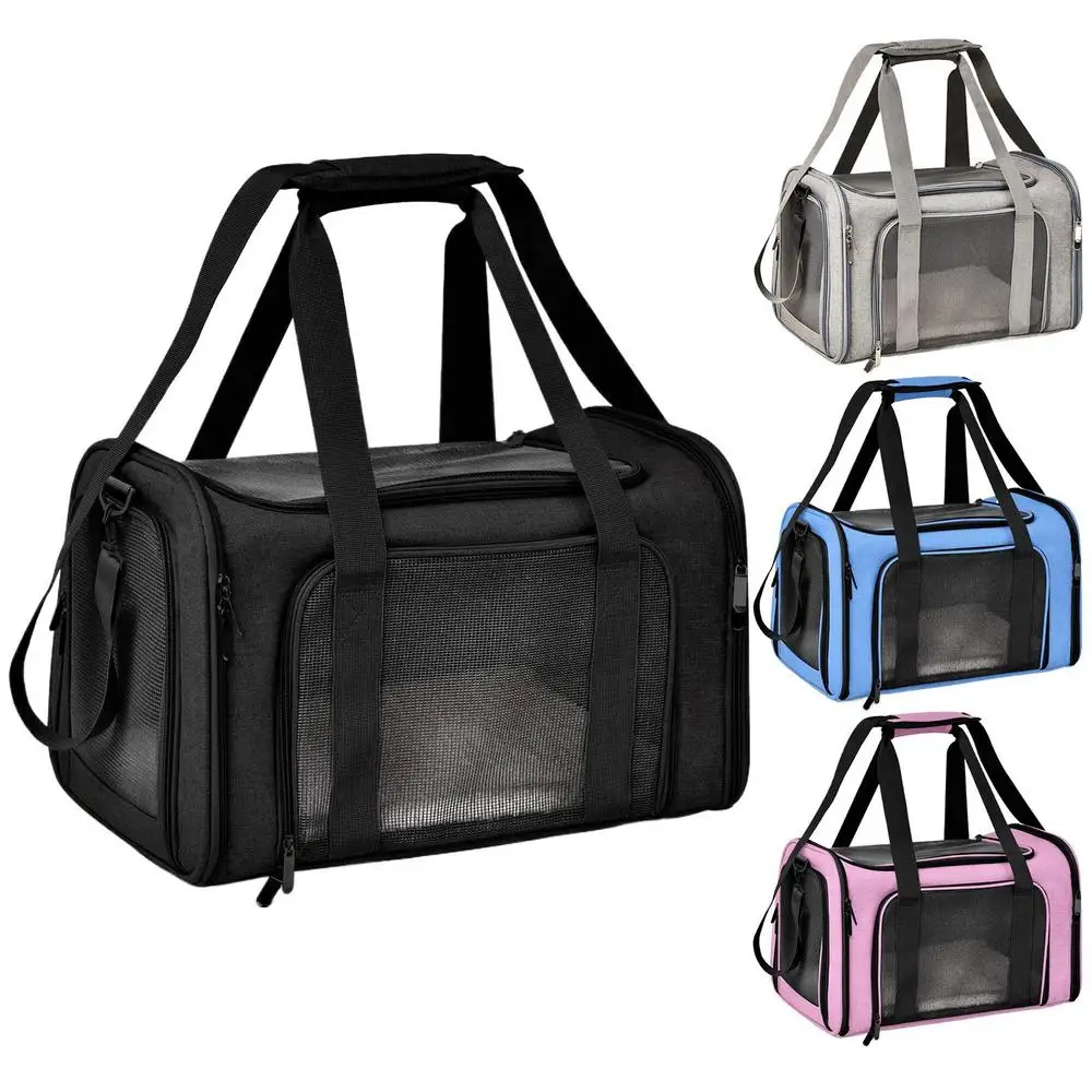 Cat Carrier Pet Travel Kitten Carrier Breathable Small Pet Carriers for Small Cats and Dogs Foldable Pet Carrier Bag